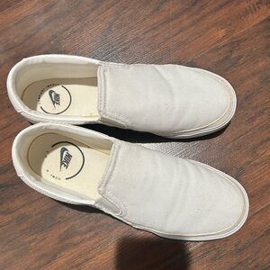 Nike Slip-On Canvas Loafers in White